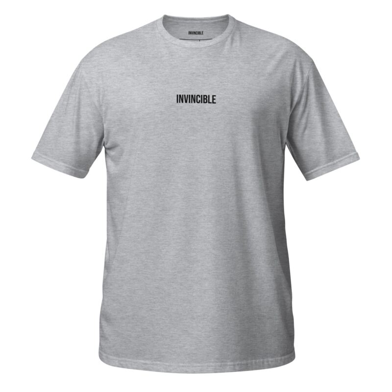 T-Shirt Invincible (B = Black Text) Introducing The T-Shirt Invincible – The Ultimate Wardrobe Essential That Stands The Test Of Time.