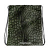 ALLIGATOR PRINT Drawstring Bag