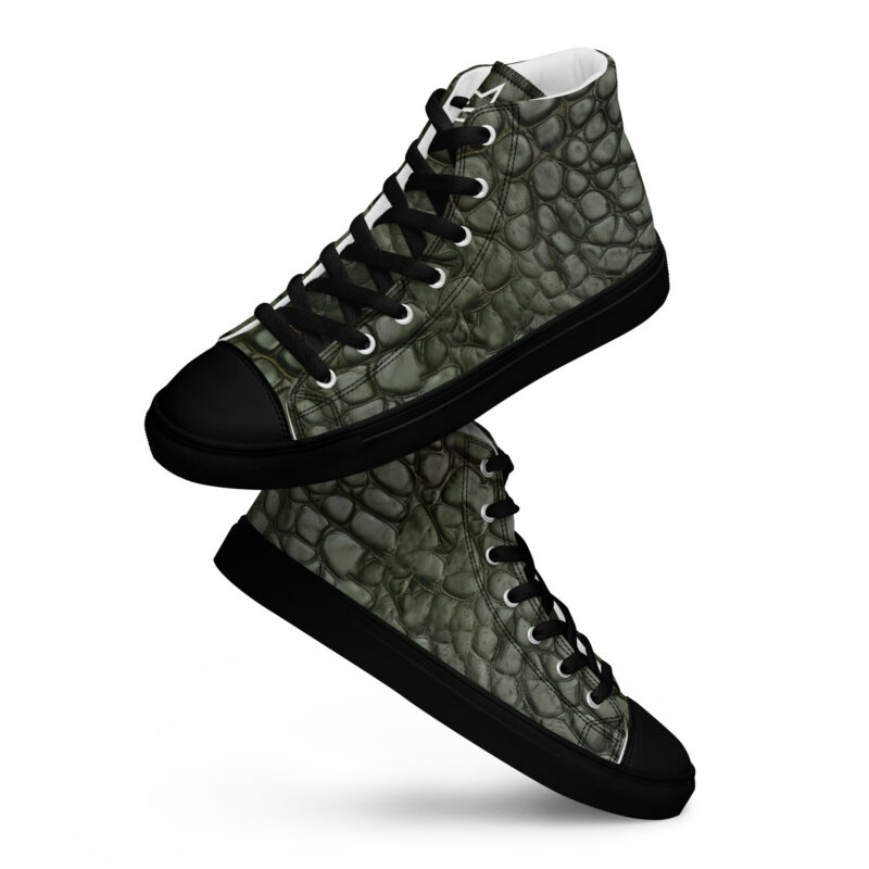 Stelauris Men’s High Top Shoes Alligator