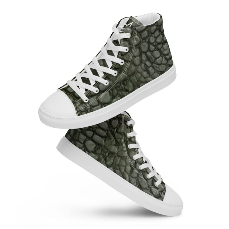 Stelauris Men’s High Top Shoes Alligator