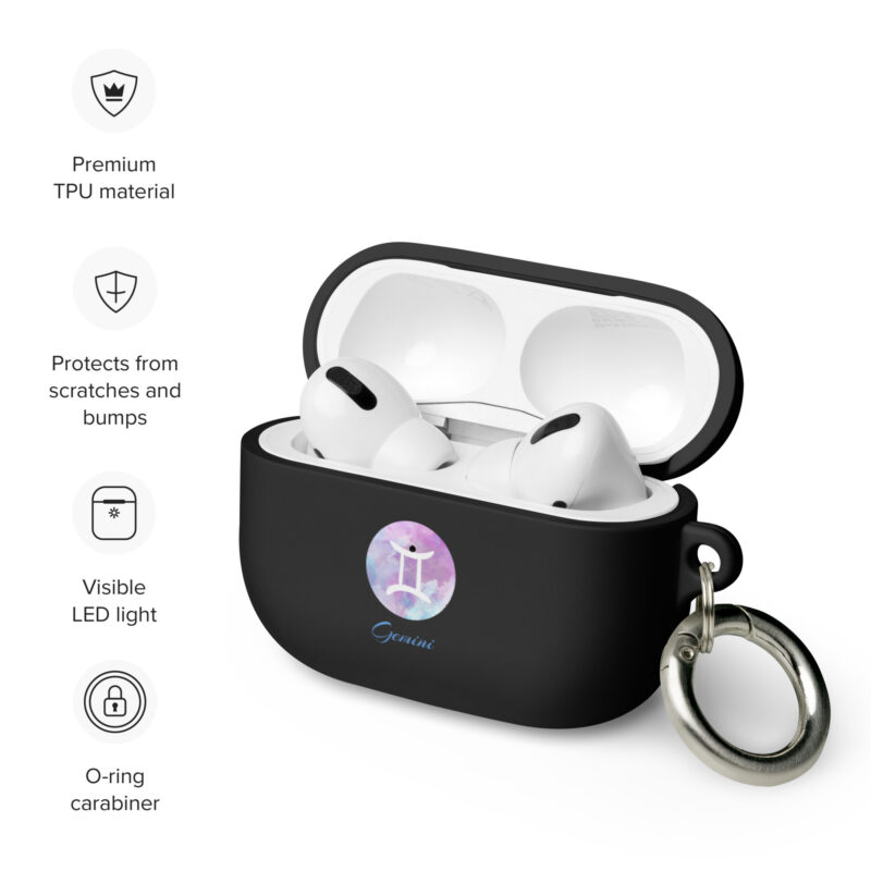 Rubber Case For Airpods® For Zodiac Sign Gemini