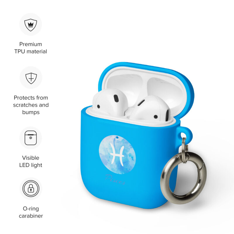 Rubber Case For Airpods® For Zodiac Sign Pisces