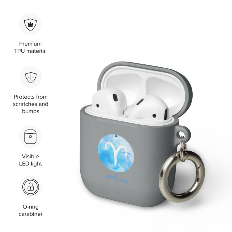 Rubber Case For Airpods® For Zodiac Sign Aries