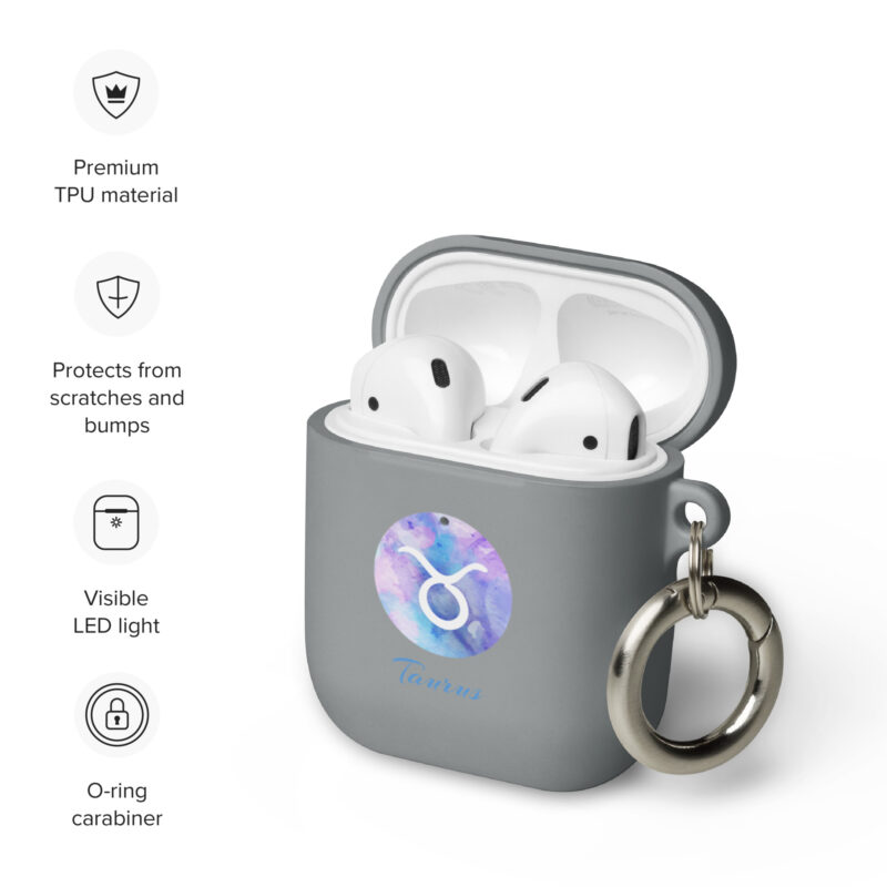 Rubber Case For Airpods® For Zodiac Sign Taurus