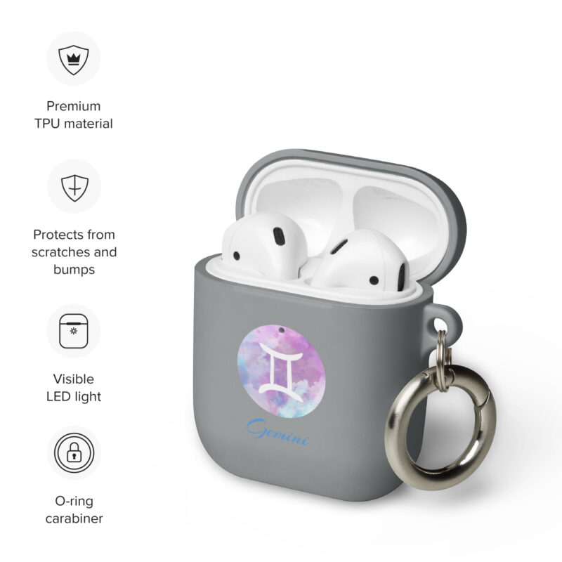 Rubber Case For Airpods® For Zodiac Sign Gemini