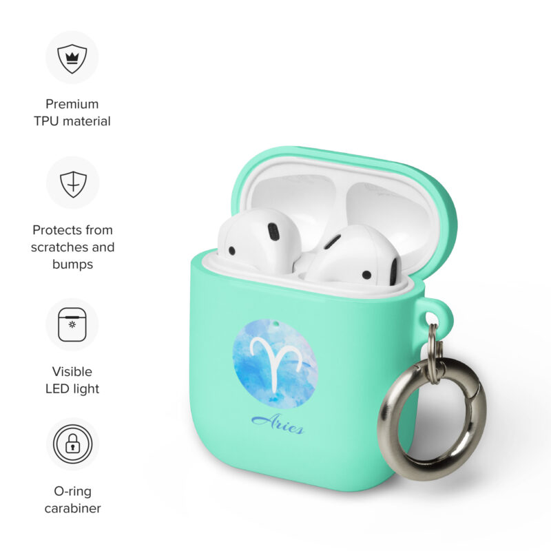 Rubber Case For Airpods® For Zodiac Sign Aries