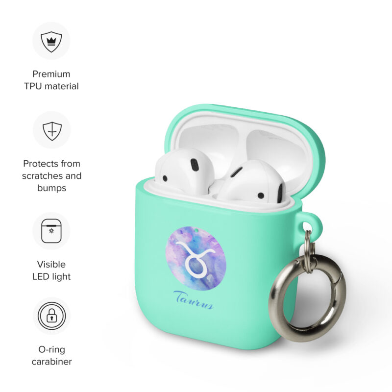 Rubber Case For Airpods® For Zodiac Sign Taurus