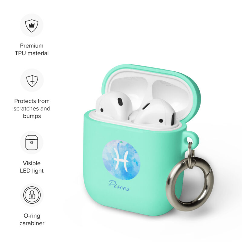 Rubber Case For Airpods® For Zodiac Sign Pisces