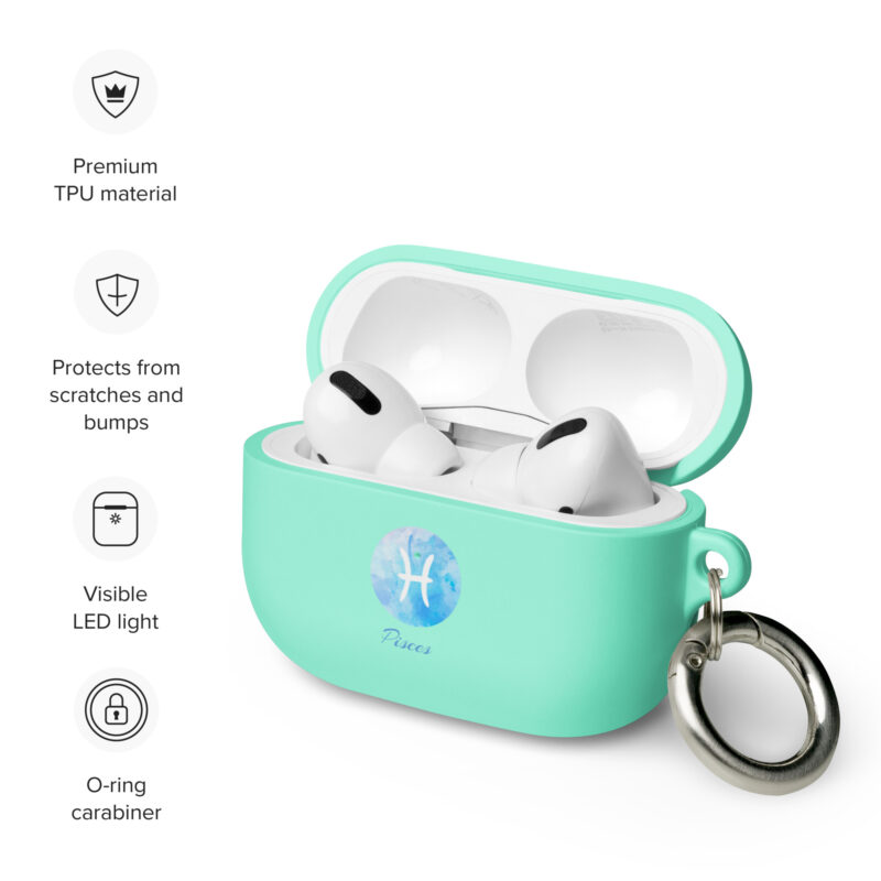 Rubber Case For Airpods® For Zodiac Sign Pisces