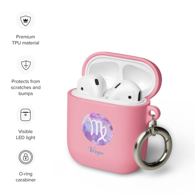 Rubber Case For Airpods® For Zodiac Sign Virgo