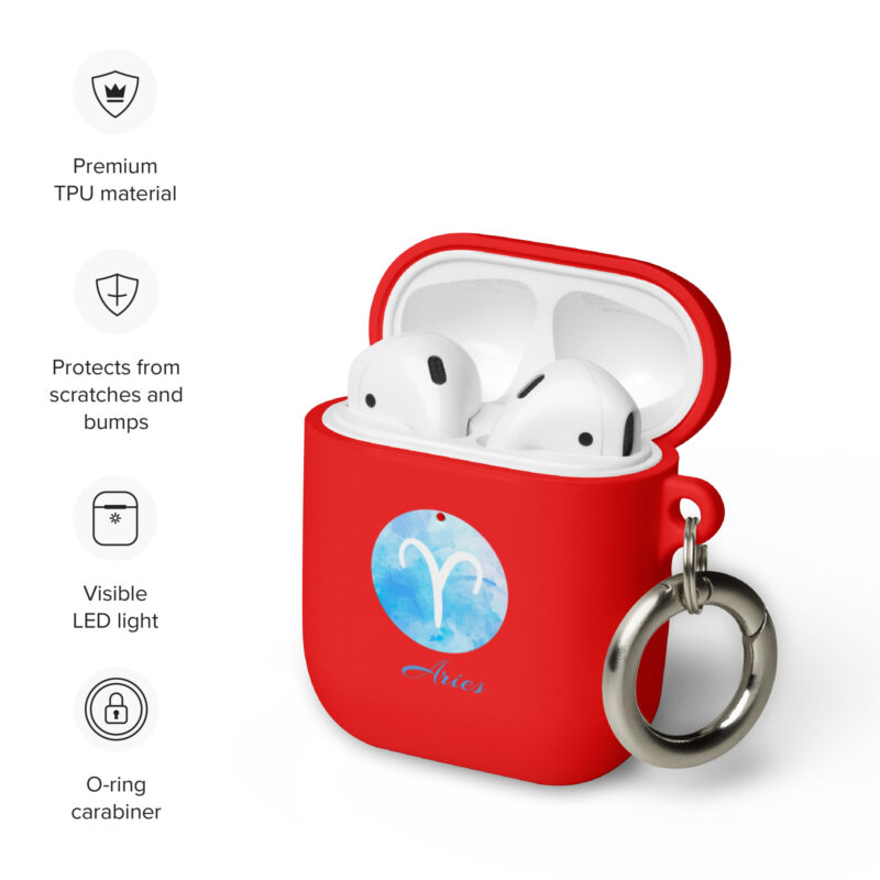 Rubber Case For Airpods® For Zodiac Sign Aries