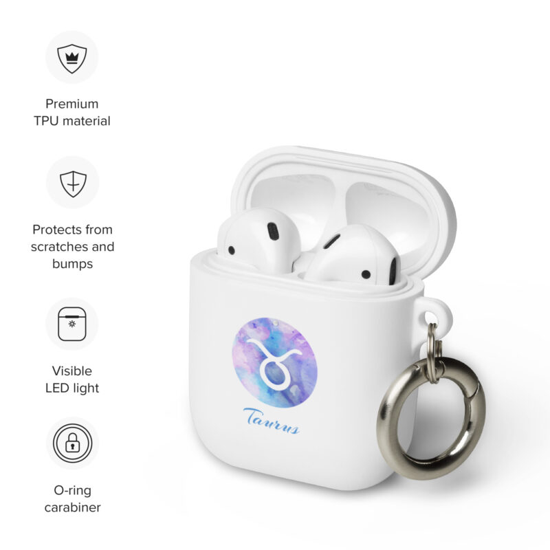 Rubber Case For Airpods® For Zodiac Sign Taurus