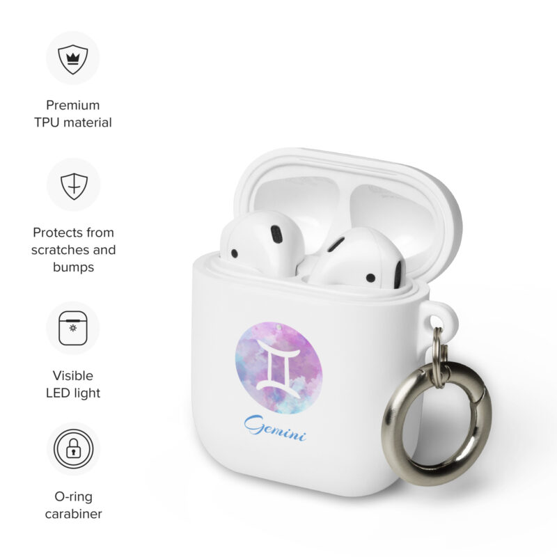 Rubber Case For Airpods® For Zodiac Sign Gemini