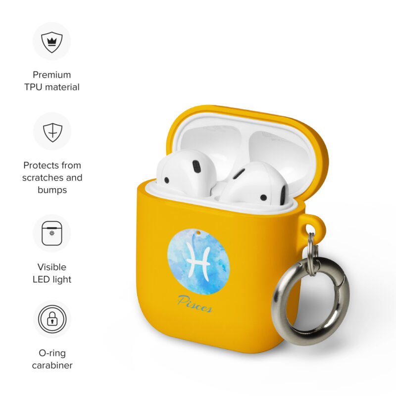 Rubber Case For Airpods® For Zodiac Sign Pisces