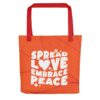 Shopping Bag Spread Love Embrace Peace