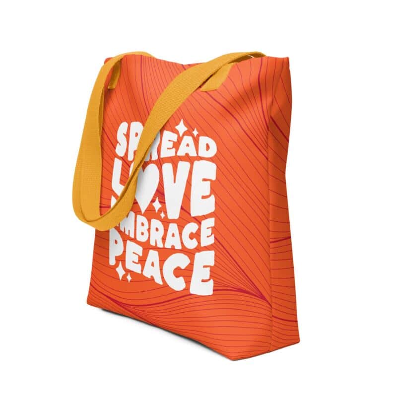 Shopping Bag Spread Love Embrace Peace