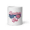 White Glossy Mug American Girl