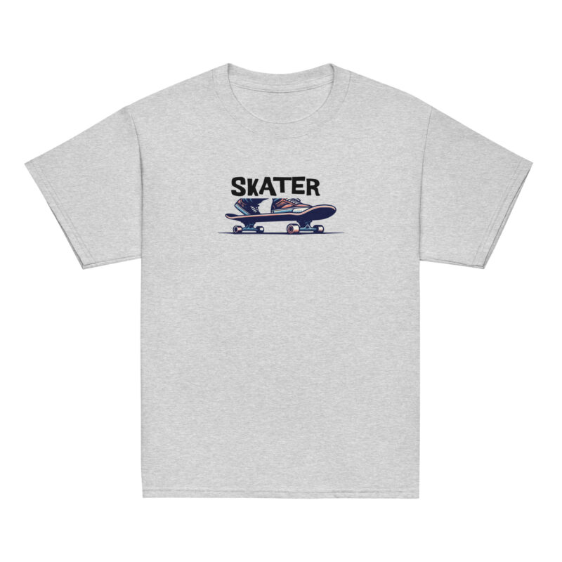 Youth Skater Graphic Tee – Classic Cotton T-Shirt For Kids